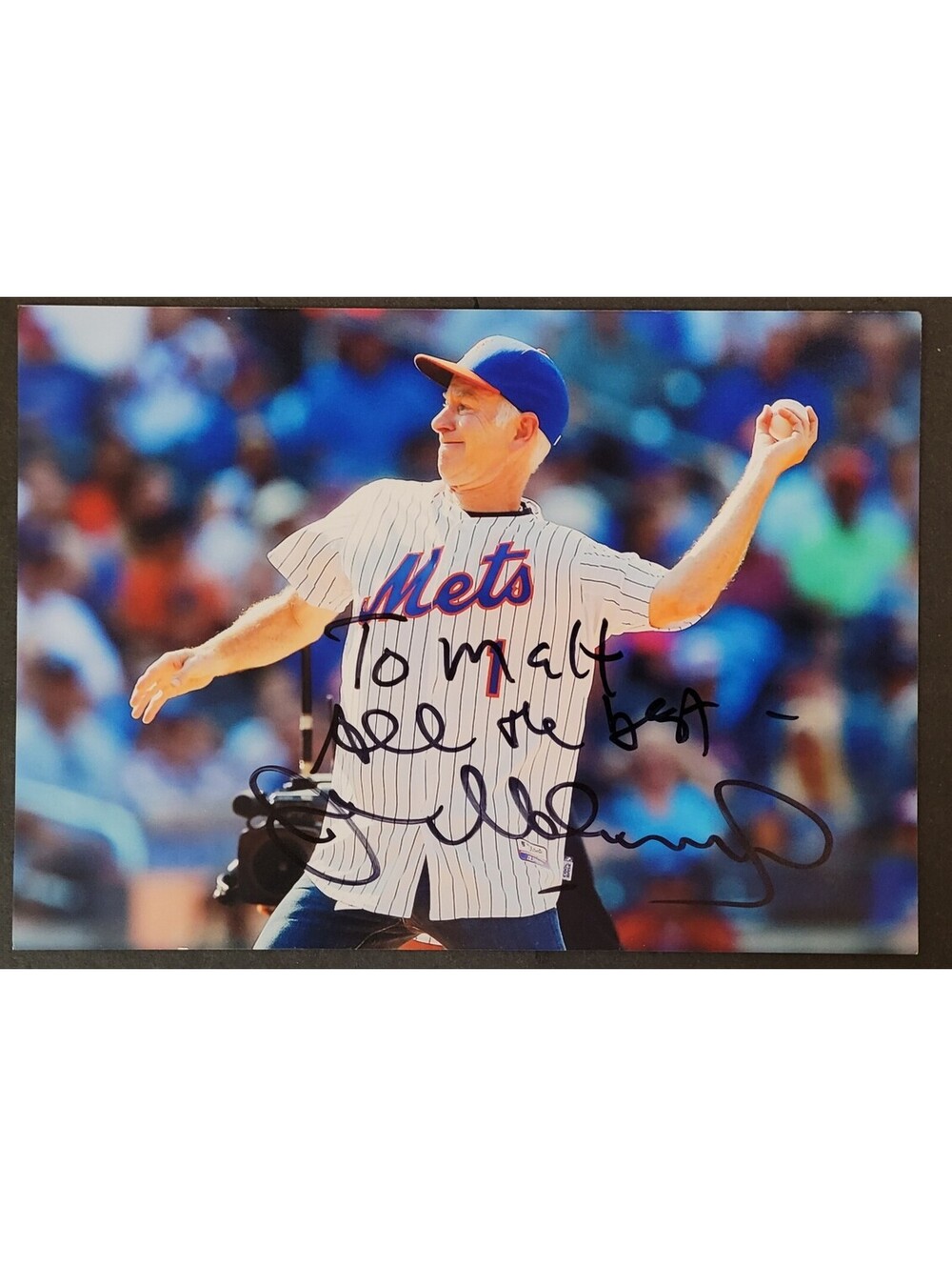 Baseball New York Mets MLB Autographed Signed 5"x7" Photo